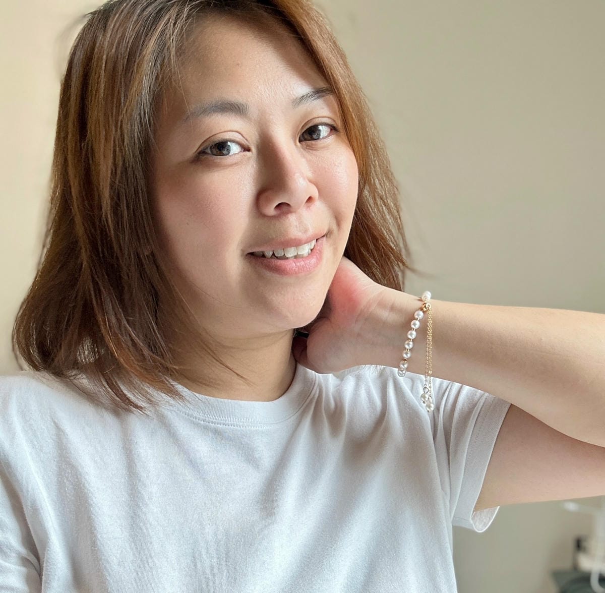 【TLH童樂繪金飾】純愛戀人/珍珠黃金手鍊/女生輕奢黃金飾品 【TLH童樂繪金飾】純愛戀人/珍珠黃金手鍊/女生輕奢黃金飾品