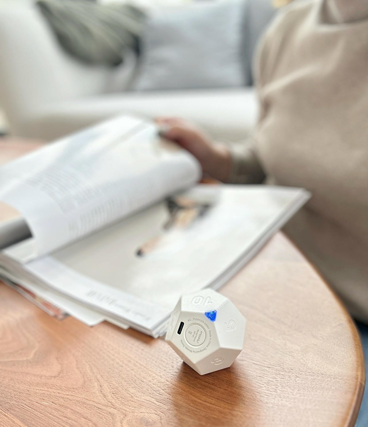 韓國居家小物/文具推薦:十二邊形定時器/可充電/定時器Moo 韓國居家小物/文具推薦:十二邊形定時器/可充電/定時器Moo