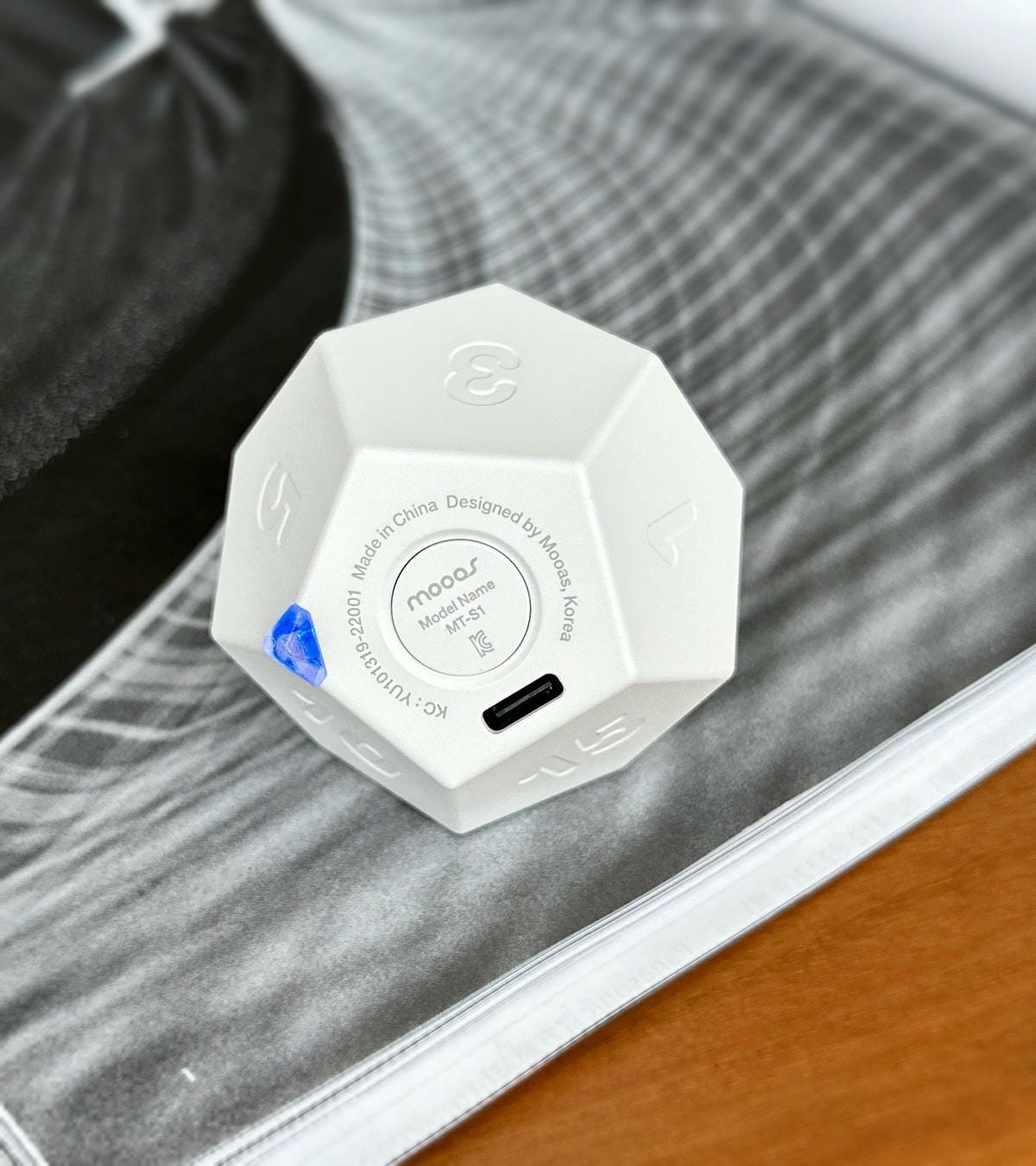 韓國居家小物/文具推薦:十二邊形定時器/可充電/定時器Moo 韓國居家小物/文具推薦:十二邊形定時器/可充電/定時器Moo