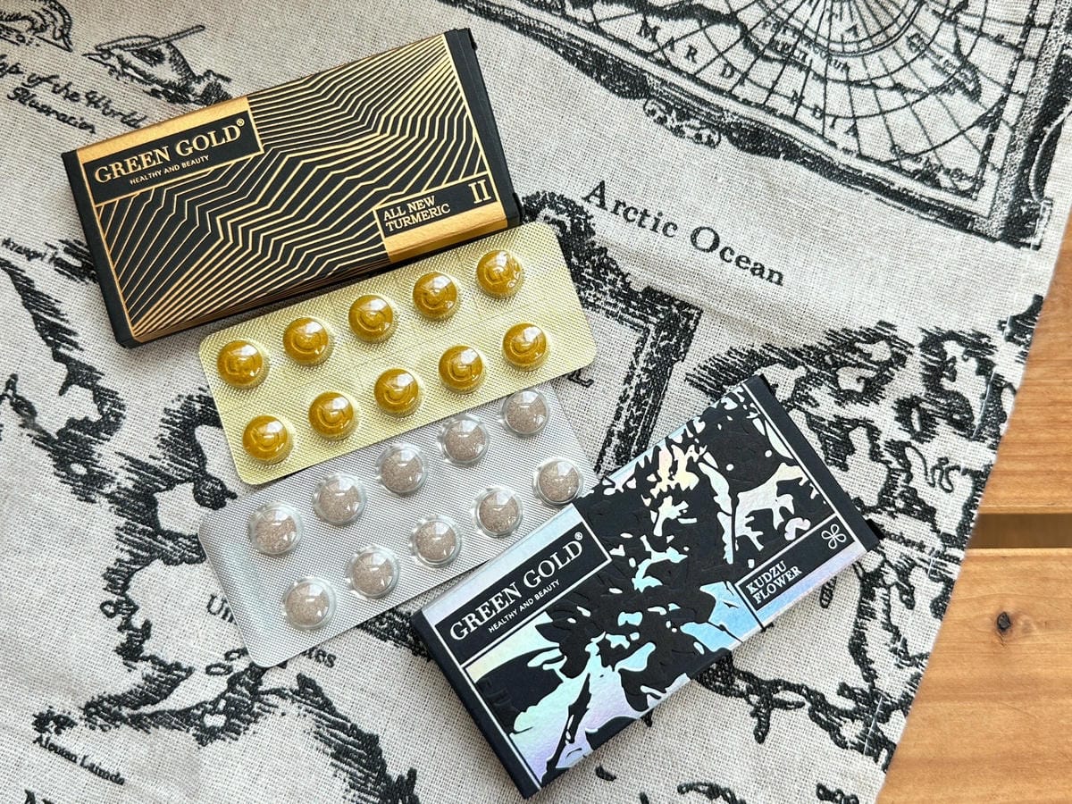 雙管齊下啟動最佳代謝力:【飯前2顆葛花纖】【飯後2顆薑黃PL