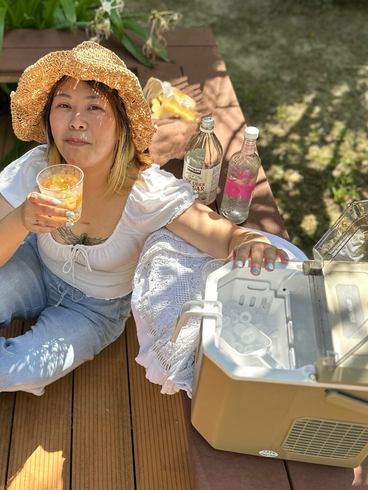 SANSUI山水 微電腦全自動製冰機開箱：8分鐘快速製冰/6.2公斤超輕量/收納袋著走